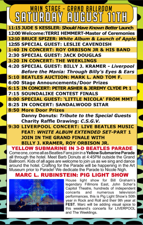 Chicago Fest 2018 Schedule The Fest for Beatles Fans