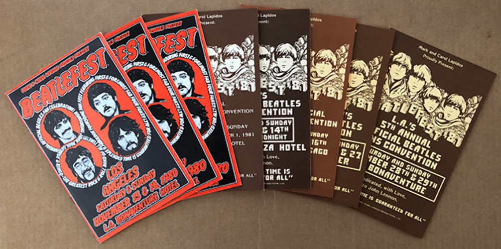 SET 3 OF ORIGINAL 8 BEATLEFEST PROGRAM BOOKS 1980-1981 [1052] - $49.00 ...