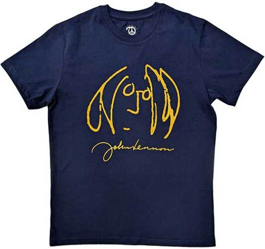 JOHN LENNON SELF PORTRAIT NAVY TEE [5460] - $26.50 : Beatles Gifts and ...