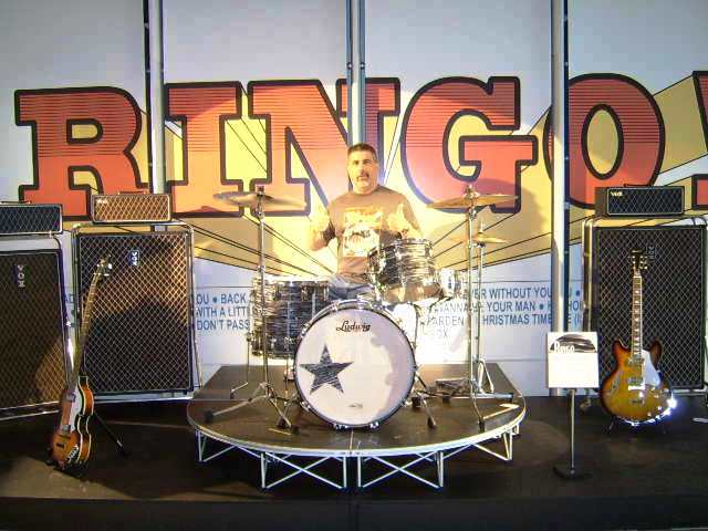 Facsimile stage - me on drums