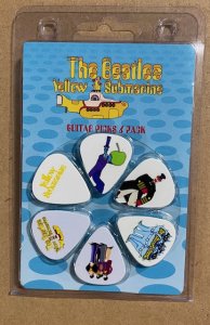 YELLOW SUB CHARACTERS GUITAR PICKS 6 PACK #1