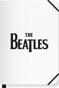 THE BEATLES LOGO SOFT COVER WHITE NOTEBOOK