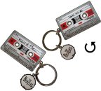 THE BEATLES NOW & THEN CASSETTE MOTIF KEYCHAIN