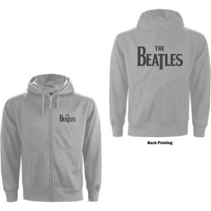 BEATLES LOGO ON BACK GREY ZIPPER HOODIE