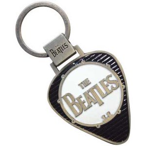 BEATLES DRUM LOGO GUITAR PICK KEYCHAIN