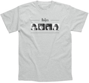 BEATLES 1966 PORTRAITS LT. GREY TEE - Last One