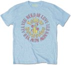 ALL YOU NEED IS LOVE LT. BLUE VINTAGE TEE