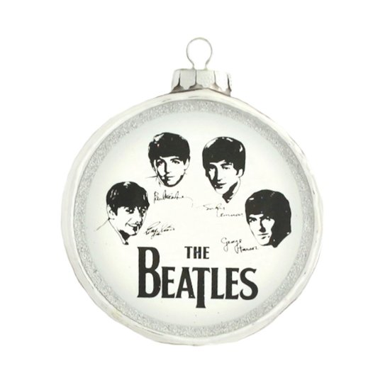 THE BEATLES DRUM GLASS ORNAMENT - Click Image to Close