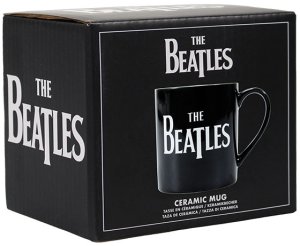 THE BEATLES LOGO BLACK 11 OZ. MUG