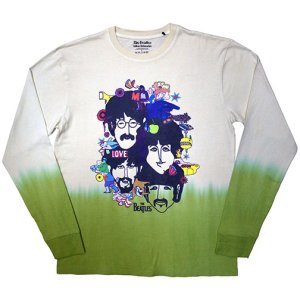 YELLOW SUBMARINE COLLAGE DIP-DYED L/S TEE