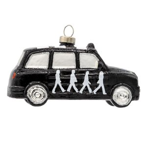 ABBEY ROAD TAXI GLASS ORNAMENT