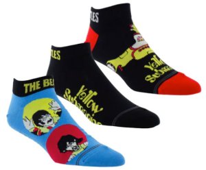 YELLOW SUB ASSORTED ANKLE SOCKS 3 PACK