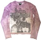 LADIES BEATLES REVOLVER LONG SLEEVE CROP TOP