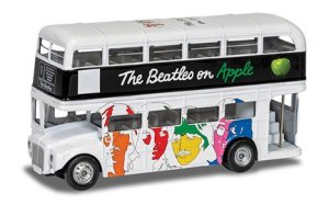 BEATLES ON APPLE LONDON BUS