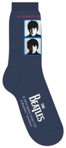 MEN'S HARD DAY'S NIGHT BLUE SOCKS