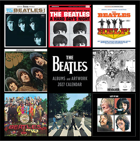 BEATLES ALBUMS & ARTWORK 2027 WALL CALENDAR (image for) BEATLES ALBUMS & ARTWORK 2027 WALL CALENDAR