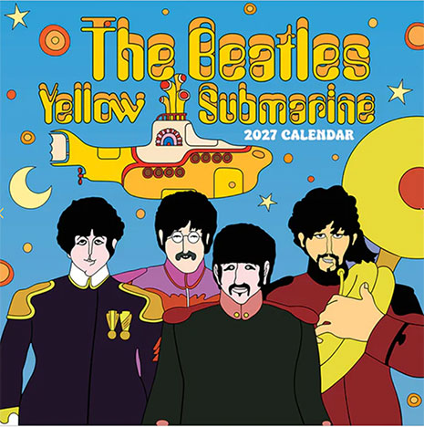 YELLOW SUBMARINE 2027 WALL CALENDAR (image for) YELLOW SUBMARINE 2027 WALL CALENDAR