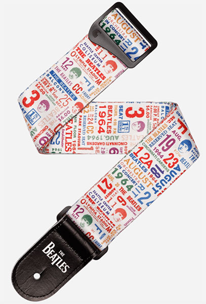 BEATLES 1964 TOUR TICKET STUB GUITAR STRAP (image for) BEATLES 1964 TOUR TICKET STUB GUITAR STRAP