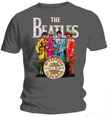 THE BEATLES SGT PEPPER CHARCOAL T-SHIRT [5504] - $23.50 : Beatles Gifts ...