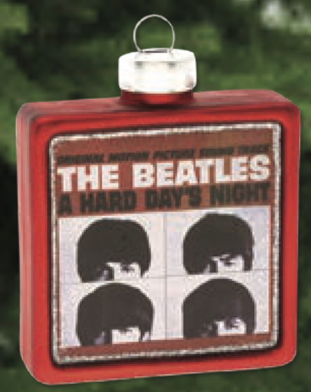 A HARD DAY'S NIGHT ALBUM COVER GLASS ORNAMENT