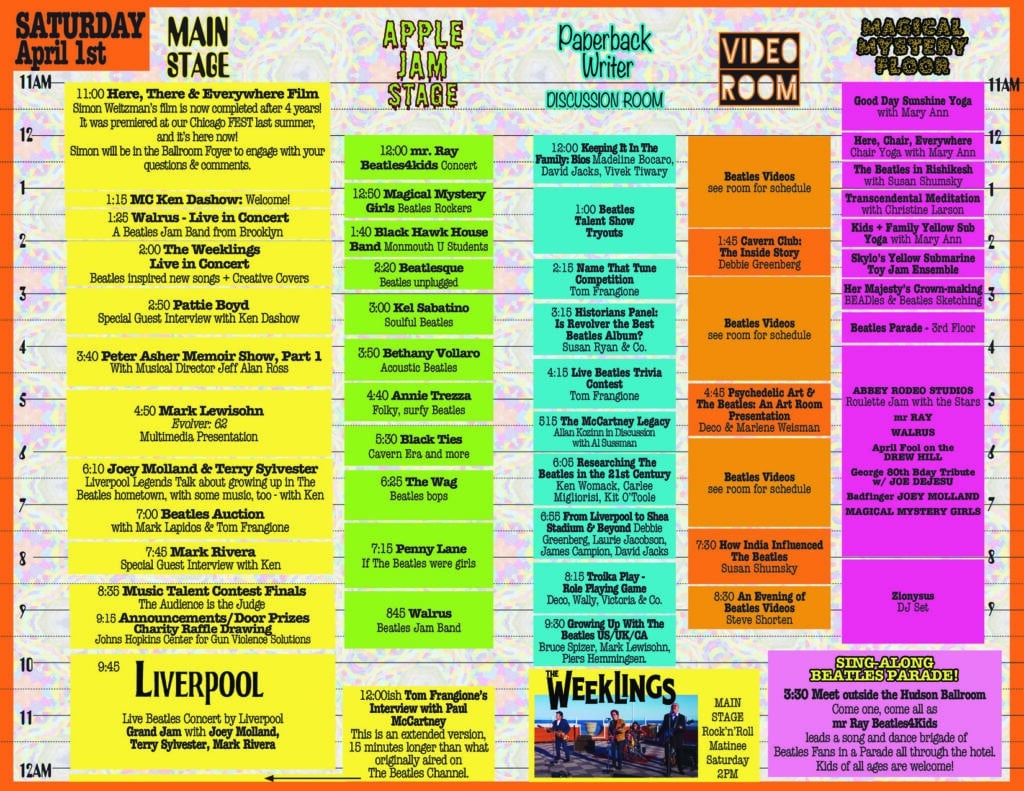 2023 NY Metro Fest Schedule of Events The Fest for Beatles Fans